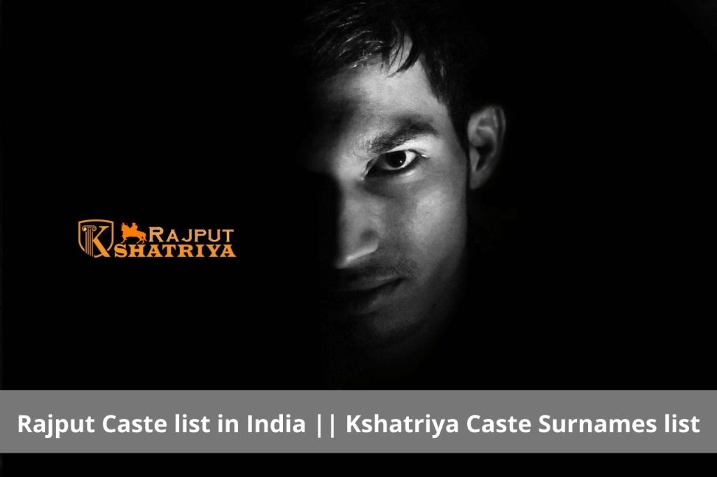 Rajput Caste list in India